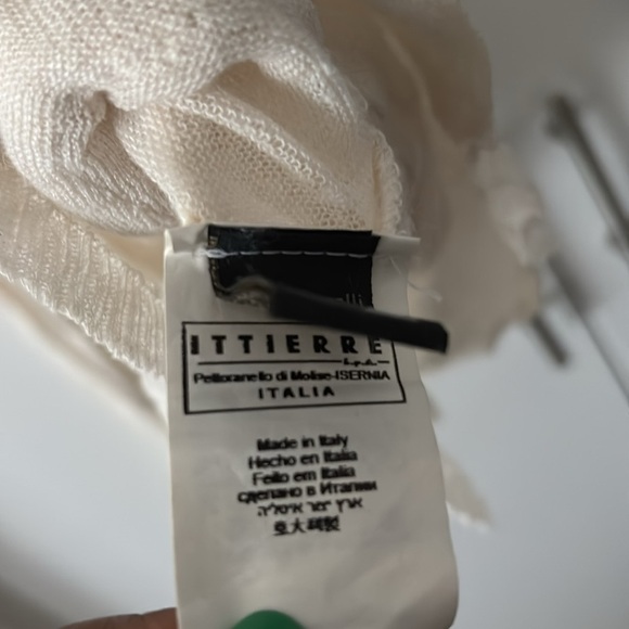 Just Cavalli off white Sweater long sleeve top Sz 54 - Picture 8 of 14